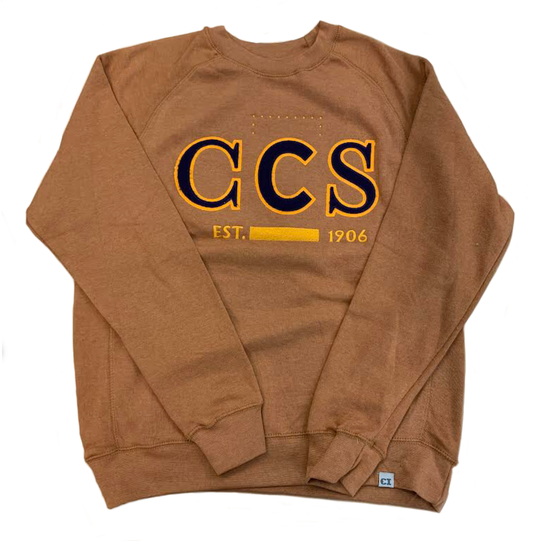 CCS Felt Logo Est 1906 Crew Sweatshirt | College for Creative Studies  Bookstore